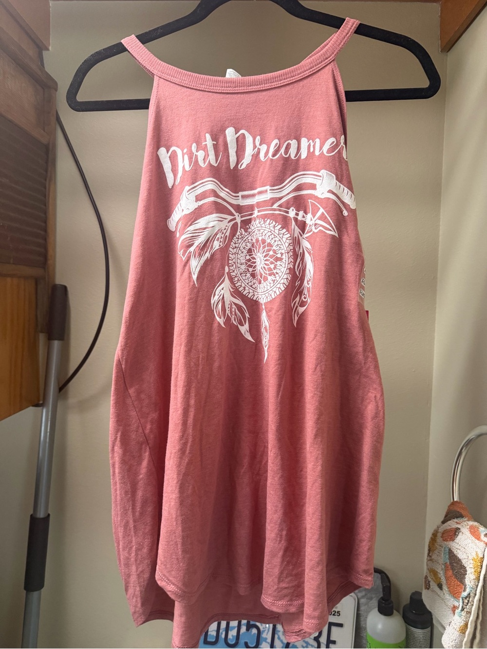 Off Road Vixens Pink Tank Top with Dreamcatcher Print